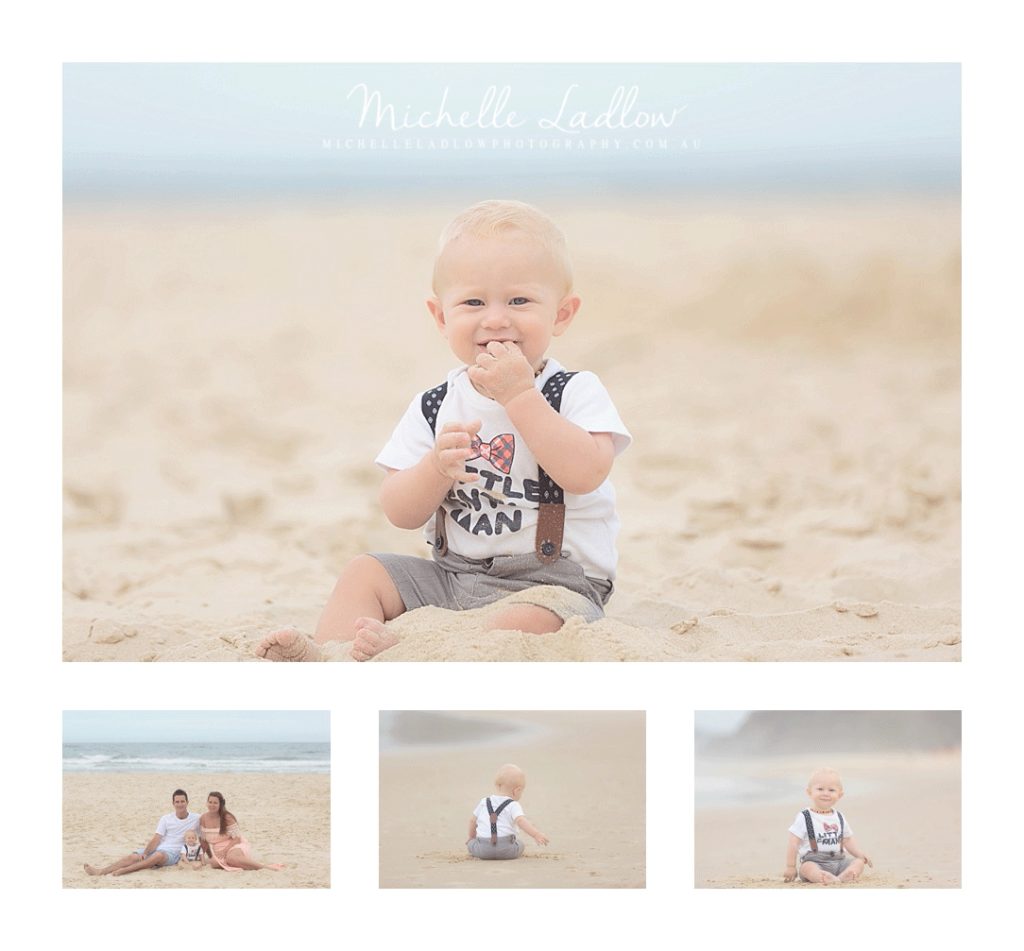 Fun, casual beach session with a mix of candid & posed portraits.